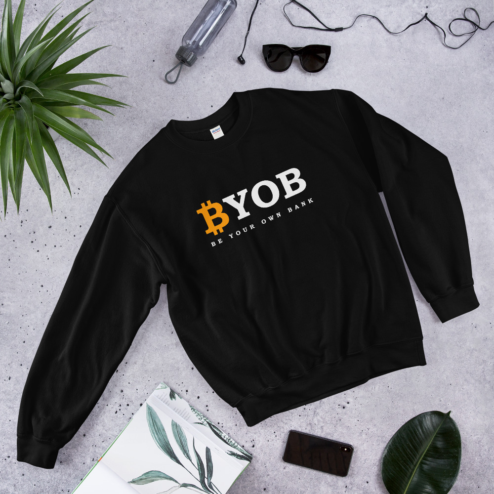 Be Your Own Bank Byob Unisex Sweatshirt Choose Color Waves World